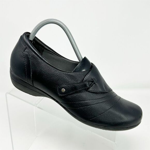 Dansko Franny Women's Black Leather Loafers Size 40 (US 9.5-10) Casual Shoes - Picture 1 of 10